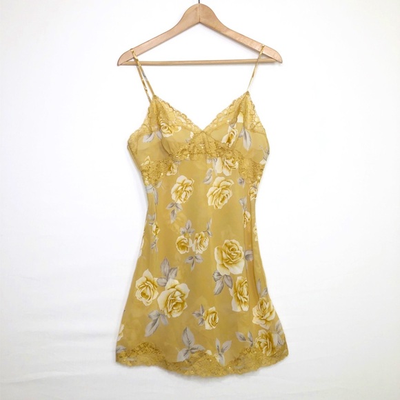Victoria’s Secret floral lace, and rose chemise slip dress - Picture 1 of 9